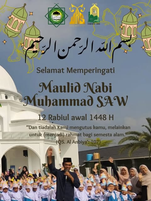 Peringatan Maulid Nabi Muhammad SAW 12 Rabiul Awal 1448 H, dari Instagram @tk_quran_az_zahra